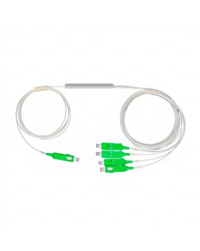 Разветвитель план 1х4 окон SC/APC 9/125 вывод 1,5м буфер 0.9мм 1260/1650 Cabeus (FCT-PLC-1/4-9-SC/A-1.5-0.9) в Санкт-Петербурге Оптические разветвители (сплиттеры) Pintop.ru