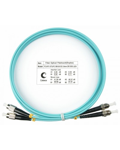Шнур оптический duplex FC-ST 50/125 mm OM3 1,5м LSZH Cabeus FOP-50-FC-ST-1,5m в Санкт-Петербурге Патч-корды и пигтейлы Pintop.ru