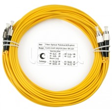 Шнур оптический duplex FC-FC 9/125 sm 25м LSZH Cabeus FOP(d)-9-FC-FC-25m