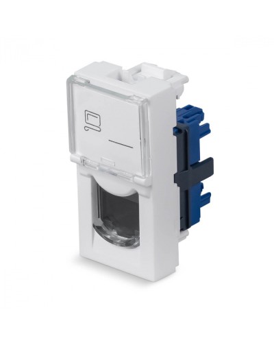 Модуль Keystone Jack RJ-45(8P8C), 180 градусов, категория 6 Cabeus (KJ-RJ45-Cat.6-180T-FP-L-22,5) в Санкт-Петербурге Модули Keystone Pintop.ru