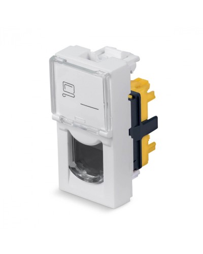 Модуль Keystone Jack RJ-45(8P8C), 180 градусов, категория 6a Cabeus (KJ-RJ45-Cat.6a-180T-FP-L-22,5) в Санкт-Петербурге Модули Keystone Pintop.ru