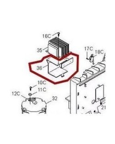 Кронштейн крепления аккумуляторов BX-P Came 119RIBX036 в Санкт-Петербурге Запчасти для шлагбаумов и автоматики Pintop.ru