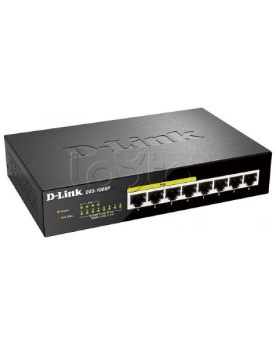 Неуправляемый коммутатор D-Link DL-DGS-1008P/F1A в Санкт-Петербурге Коммутаторы Pintop.ru
