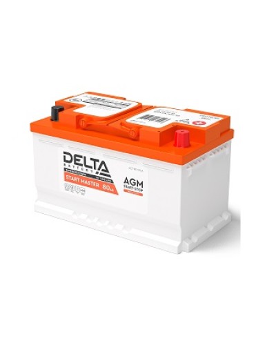 Аккумуляторная батарея 12 - 80 DELTA START MASTER 80 Ah AGM в Санкт-Петербурге Электротехническое оборудование Pintop.ru