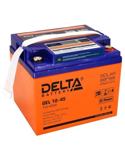 Аккумулятор свинцово-кислотный Delta GEL 12-45 в Санкт-Петербурге Электротехническое оборудование Pintop.ru