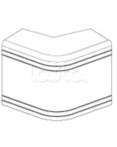 Угол внешний неизменяемый (90°) NEA 80х40 мм DKC 01808 в Санкт-Петербурге Аксессуары для кабель-канала Pintop.ru