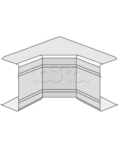 Угол внутренний неизменяемый NIA 90° DKC 01828 в Санкт-Петербурге Аксессуары для кабель-канала Pintop.ru