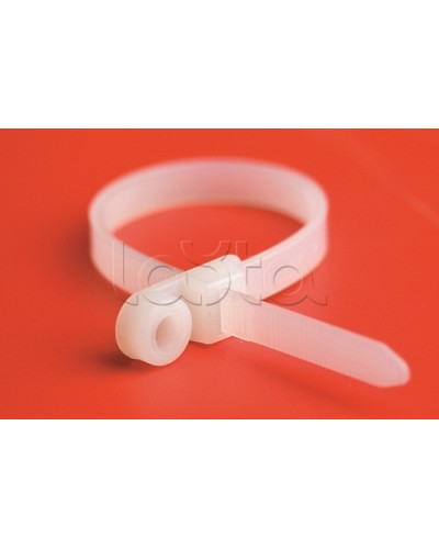 Хомут P6.6 с основанием, белый, 4,8x200 DKC 252205-M в Санкт-Петербурге Стяжки-хомуты Pintop.ru