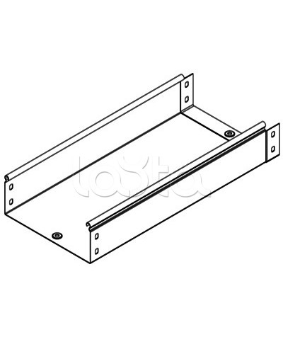 Лоток неперфорированный металлический 150х80 мм L 2000 DKC 35053 в Санкт-Петербурге Кабельные лотки Pintop.ru