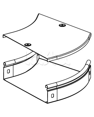 Угол CPO 45 горизонтальный 45° 100х50 DKC 36062 в Санкт-Петербурге Аксессуары для лотков Pintop.ru
