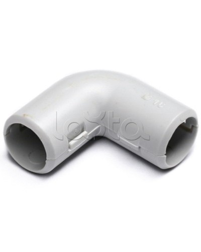 Колено открывающееся, 90 градусов 32 DKC (50532) - Колено открывающееся 90°, номинальный ф32мм, пластик, IP40, RAL 7035 в Санкт-Петербурге Повороты, муфты, тройники Pintop.ru