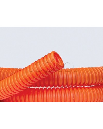 Труба ПНД гибкая гофр. д.16мм, лёгкая без протяжки, 100м, цвет оранжевый DKC 70916 в Санкт-Петербурге Труба гофрированная Pintop.ru