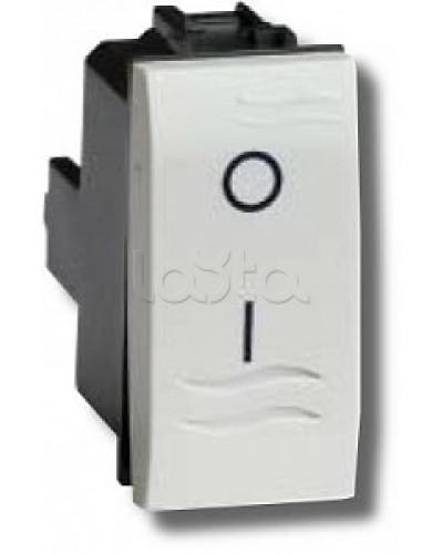 Выключатель двухполюсный белый 1 мод в Санкт-Петербурге Аксессуары для стоек и шкафов Pintop.ru