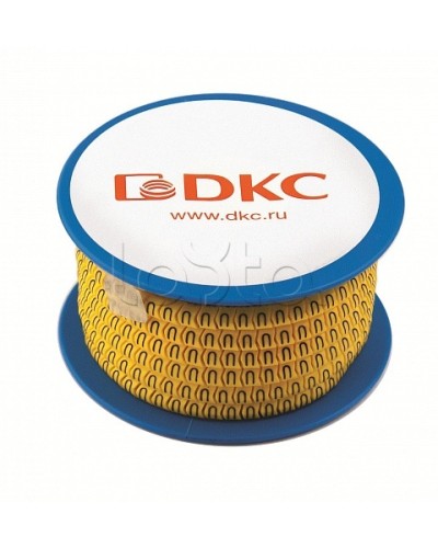 Колечко маркировочное S, 2.5-4мм. черное на желтом DKC AZO3SSBY в Санкт-Петербурге Аксессуары для кабель-канала Pintop.ru