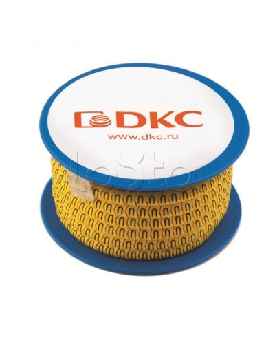 Колечко маркировочное +, 4-8мм. черное на желтом DKC AZS410BY в Санкт-Петербурге Крепежные изделия Pintop.ru