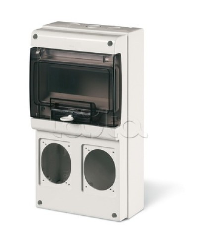 Корпус на 8 модулей и 2 поста с основанием 70х87 мм. Тип M340 DKC DIS6722300 в Санкт-Петербурге Аксессуары для стоек и шкафов Pintop.ru