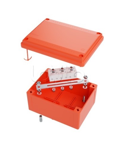 Коробка пластиковая FS с гладкими стенками и клеммниками DKC IP56 100х100х50мм FSB10404 в Санкт-Петербурге Распределительные коробки Pintop.ru