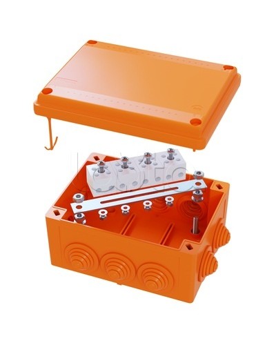 Коробка распределительная IP56, пластиковая с кабельными вводами и клеммниками 150х110х70мм DKC FSK21410 в Санкт-Петербурге Распределительные коробки Pintop.ru