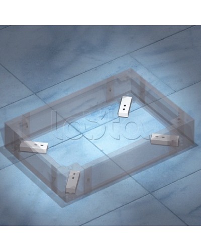 Комплект пластин для фиксации цоколя к полу DKC R5KFP01 в Санкт-Петербурге Полки для шкафов и стоек Pintop.ru