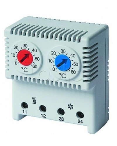 Термостат сдвоенный DKC (R5THRV13) в Санкт-Петербурге Аксессуары для стоек и шкафов Pintop.ru