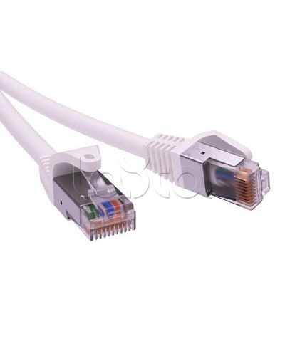 Патч-корд экранированный CAT6 F/UTP 4х2, LSZH, белый, 10м DKC RN6FU4500WH в Санкт-Петербурге Патчкорды (медные) Pintop.ru
