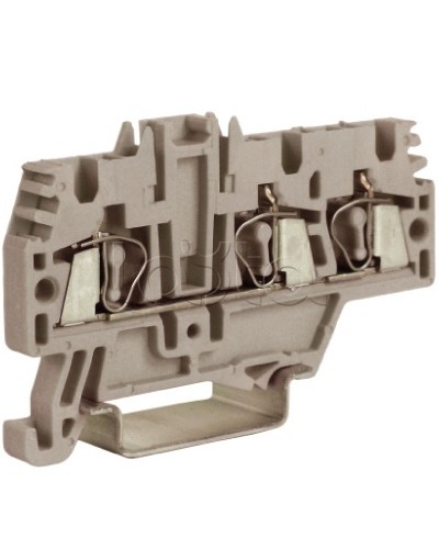 Зажим 2,5 кв.мм серый 1 ввод/2 вывода DKC ZHM510GR в Санкт-Петербурге Держатели, клипсы, скобы Pintop.ru