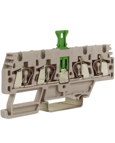 Зажим, 2 ввод/2 вывода, серый 2,5 кв.мм, с размыкателем DKC ZHMS10GR в Санкт-Петербурге Держатели, клипсы, скобы Pintop.ru