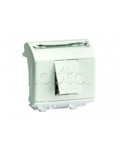 Ком.роз. RJ45 кат.5e экран., 8P8C, Brava, белая, 2мод DKC 76450B в Санкт-Петербурге Аксессуары для стоек и шкафов Pintop.ru