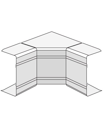 Угол внутренний изменяемый (70-120°) NIAV 25x30 мм DKC 01721 в Санкт-Петербурге Аксессуары для кабель-канала Pintop.ru