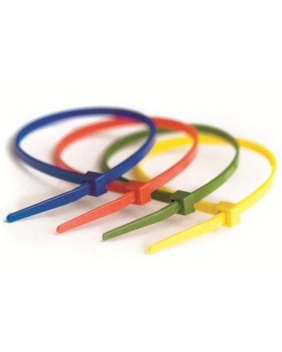 Хомут-стяжка нейлоновый, стандартный PL6.6 3.6х200 мм зеленый DKC 25214CV (100 шт/уп) в Санкт-Петербурге Стяжки-хомуты Pintop.ru