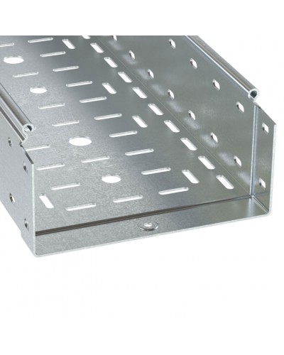 Лоток перфорированный 100х100 L3000 толщ.1,0 мм, горячеоцинкованный DKC (3534110HDZ) в Санкт-Петербурге Кабельные лотки Pintop.ru