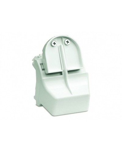 Адаптер для оптоволоконных разъемов 2хST, c системой пломбировки, белый, 2мод. DKC 76618B в Санкт-Петербурге Аксессуары для стоек и шкафов Pintop.ru