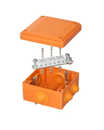 Коробка пластиковая FS с кабельными вводами и клеммниками, IP55,100х100х50мм, 6р, 4мм.квDKC (FSB11604) в Санкт-Петербурге Распределительные коробки Pintop.ru