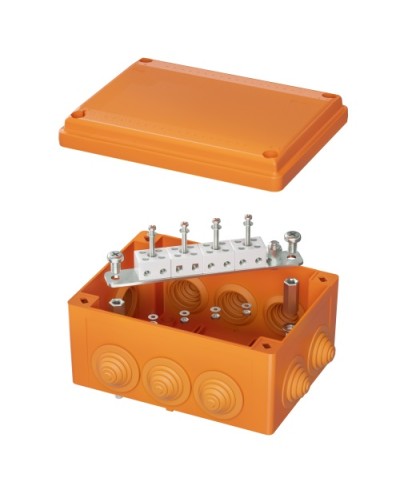 Коробка пластиковая FS с кабельными вводами иклеммниками,IP55,150х110х70мм, 8р, 450V,6A,4мм.кв DKC (FSB21804) в Санкт-Петербурге Распределительные коробки Pintop.ru