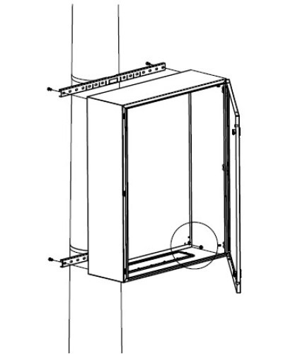 Комплект крепления шкафов DKC R5FB500 в Санкт-Петербурге Полки для шкафов и стоек Pintop.ru