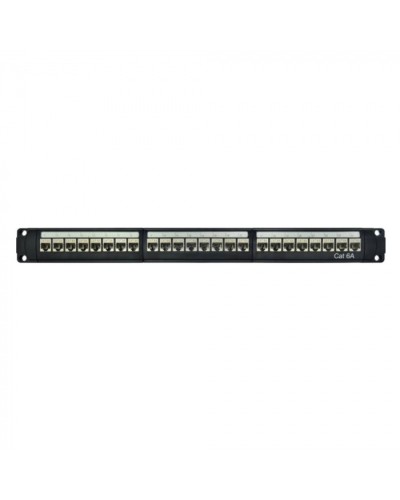 Патч-панель модульная 19, 1U, CAT6A, 24 порта RJ45, экранированная DKC RN6APPF24 в Санкт-Петербурге Патч панель Pintop.ru