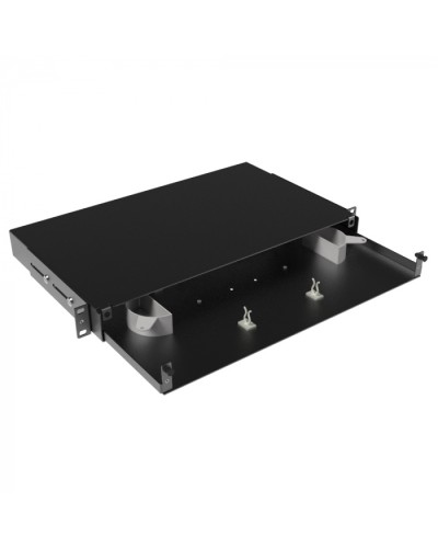 Оптическая полка выдвижная, без лицевой панели, неукомплектованная, 1U,черная DKC RNFPE1U24 в Санкт-Петербурге Кроссы оптические Pintop.ru
