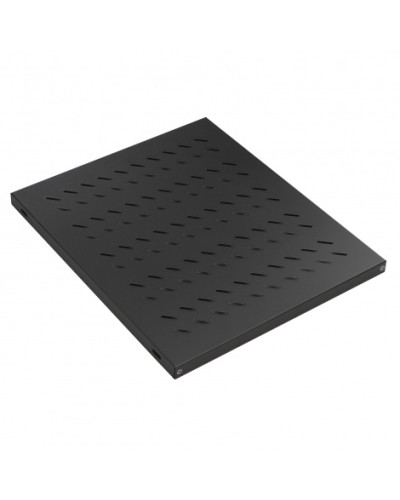 Полка стационар. 19, для шкафов глуб. 600, 370мм, нагрузка 50 кг, чер. Datarex DR-421111 в Санкт-Петербурге Полки для шкафов и стоек Pintop.ru