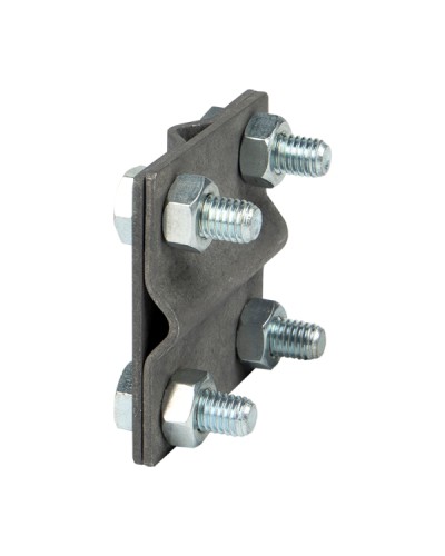 Зажим крестовидный прут-прут (пластина 57x57мм) HZ EKF (lp-g3109) в Санкт-Петербурге Аксессуары для кабель-канала Pintop.ru