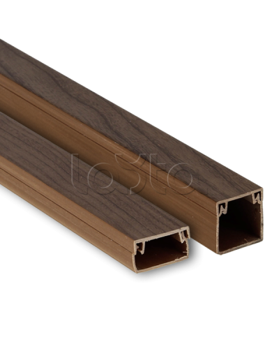 Канал кабельный (40х25) (24 м) темное дерево EKF-Plast (kk-40-25d) в Санкт-Петербурге Кабель-канал Pintop.ru