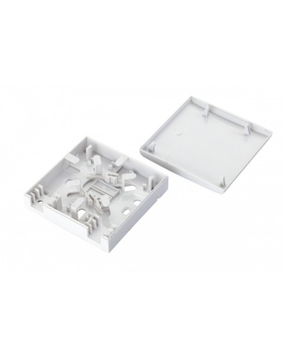 Коробка оптическая настенная 2-портовая, белый Eurolan (12B-00-SC-02WT) в Санкт-Петербурге Розетки компьютерные и телефонные Pintop.ru