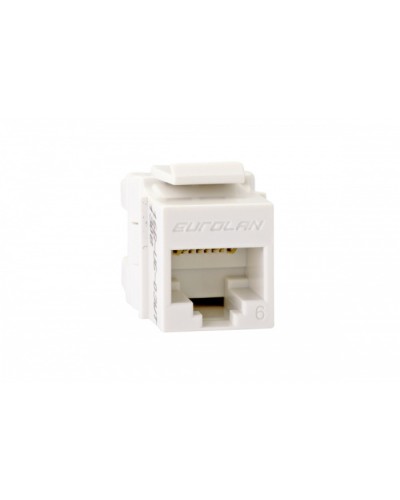 Вставка Keystone RJ45, кат. 6, неэкран. Eurolan (16B-U6-03WT) в Санкт-Петербурге Коннекторы Pintop.ru