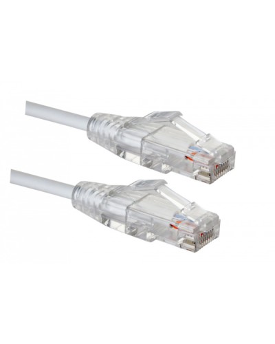 Коммутационный шнур категории 5e SLIM LINE, U/UTP, LSZH, T568B, 3 м, белый Eurolan (21S-U5-03WT) в Санкт-Петербурге Патчкорды (медные) Pintop.ru