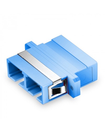 Оптический адаптер OS2, дуплекс SC, с фланцами, синий Eurolan (36A-S2-2S-02BU) в Санкт-Петербурге Проходные адаптеры и розетки оптические Pintop.ru