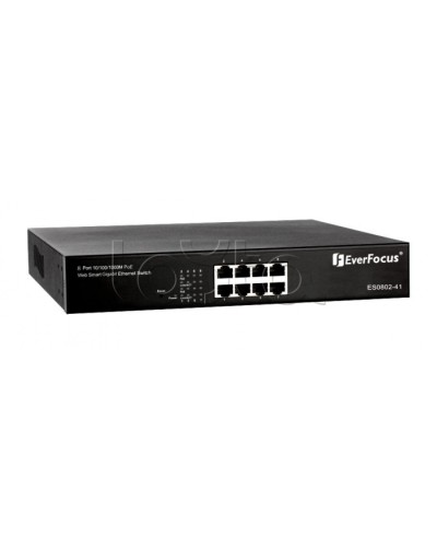Коммутатор PoE 8-портовый EverFocus ES0802-41 в Санкт-Петербурге Коммутаторы Pintop.ru