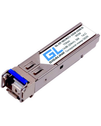 Модуль SFP Gigalink GL-OT-SG14LC1-1310-1550-I-D в Санкт-Петербурге Модули SFP/XFP/GBIC Pintop.ru