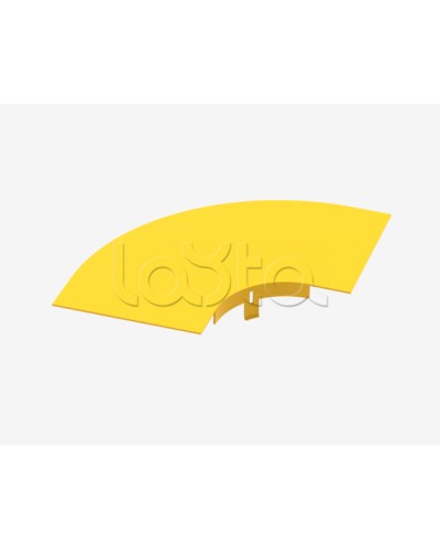 Крышка на горизонтальный изгиб на 90° Hyperline FBTR-120-ELB90CVR в Санкт-Петербурге Аксессуары для лотков Pintop.ru