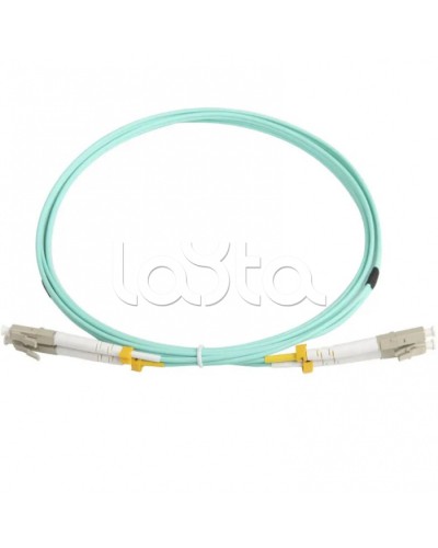 Патч-корд волоконно-оптический MM 50/125(OM3), LC-LC, duplex, LSZH, 2 м Hyperline FC-D2-503-LC/PR-LC/PR-H-2M-LSZH-AQ (FC-503-LC-LC-10G-2M) в Санкт-Петербурге Патч-корды оптические Pintop.ru