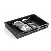 Бокс оптический универсальный 19" Hyperline FO-19V-2U-6xSLT-W130H30-48UN-BK