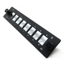 Бокс оптический 19 Hyperline FO-FP-W140H42-8SC/DLC-BK